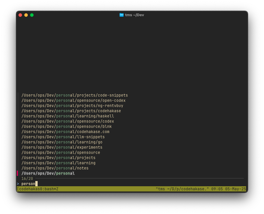 tmux-sessionizer
